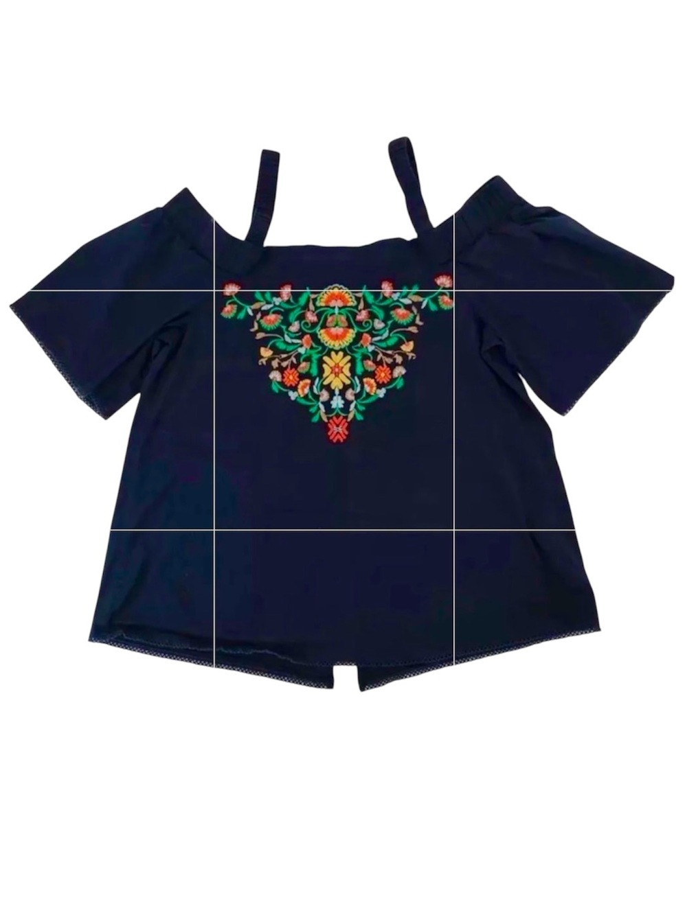 Democracy  Embroidered Off the Shoulder Blouse